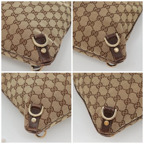 GUCCI GG Canvas Abbey Shoulder Bag Beige Gold 131326 Auth bs26658 - Picture 16 of 16
